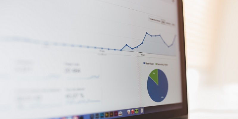 GA dashboard on computer screen