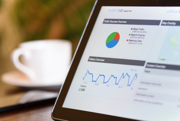 web analytics overview on android tablet